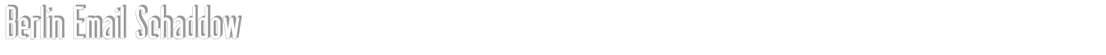 Berlin Email font preview